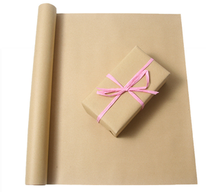 Ensemble de papeterie Qiyin en papier kraft <span class=keywords><strong>avec</strong></span> feuilles d'emballage vintage marron, enveloppes, autocollants, étiquettes cadeaux et DIY créatif - Product Image 3