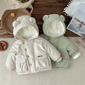 <span class=keywords><strong>Veste</strong></span> matelassée chaude et confortable à capuche pour bébés et jeunes enfants, idéale pour l'automne et l'hiver, pour garçons et filles - Product Image 1