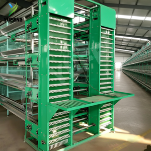 กรงไก่แบบ H กรงไก่อัตโนมัติ กรงไก่ไข่ 3 ชั้น ระบบให้น้ำอัตโนมัติ โรงเรือนเลี้ยงไก่ เหล็กชุบสังกะสี สำหรับ 10,000 ตัว - Product Image 1