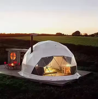 Villa Jardin Résistant Au Vent Pc Polycarbonate Planétarium Dôme Tente Modulaire Dôme Tente Resort Camping Dôme Géodésique