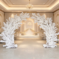 Arche de fleurs artificielles personnalisable, nouveau style, vente directe usine, toile de fond de mariage, arche florale