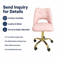 Fauteuil de Salon de Manucure Pivotant et Réglable en Hauteur, Siège en Cuir Luxe Léger pour Studio de Beauté – Vente Directe en Gros