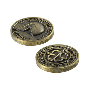 Moneda de desafío de arte 3D Saint Bone de doble cara de bronce metálico personalizada - Product Image 2