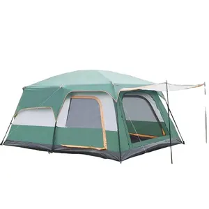 Customized Portable Waterproof Glamping Tents Double Layer Camping Outdoor Tents Carpa de campamento al aire libre familiar