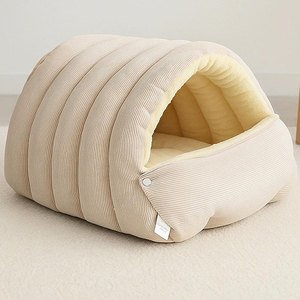 Pet Enclosed <b>Cat</b> Nest Sleeping Bag for Indoor Small Large <b>Cats</b> Dogs Snooze Sleeping Cave Removable Washable Pet Fluffy Nest Bed - Product Image 2
