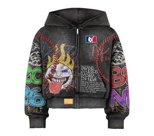 2026 Brand Hooded <b>Zip</b>-<b>Up</b> <b>Jacket</b> Unisex Adult Streetwear Full Sleeve Printed Letter Pattern Autumn Casual Sweatshirt Tracksuit - Product Image 6