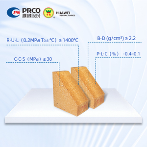 Brique de chamotte standard dense, structurelle, en argile réfractaire, à usage général, pour revêtement thermique et cheminées - Product Image 2