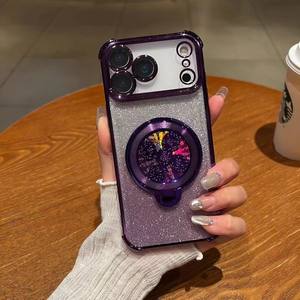 Custodia per Telefono Antiurto con Protezione a 360°, Glitterata, con Supporto Girevole per Red Rice K90PROMAX Champion - Product Image 5