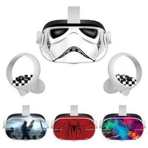 สติ๊กเกอร์ป้องกัน Oculus Quest 2 สำหรับชุดหูฟัง VR และคอนโทรลเลอร์ วัสดุ PVC กันน้ำ สำหรับผู้เล่นวิดีโอเกม - Product Image 1