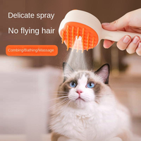 Brosse vapeur BPlus pour animaux de compagnie, outil de toilettage pour chats, peigne massant autonettoyant, brosse à vaporiser pour enlever les poils, brosse vapeur pour chiens et chats
