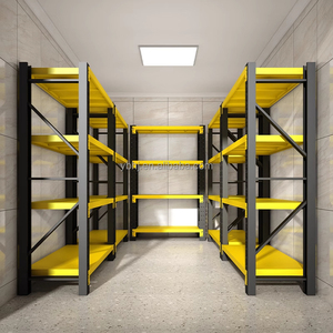 Étagère de supermarché métallique robuste, étagères solides, revêtement en poudre époxy, 2000x500mm, installation rapide pour utilisation en magasin de proximité - Product Image 2