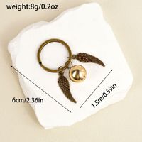 Porte-clés Bohème en Alliage de Zinc avec Breloque Ailée Dorée, Charme de Sac, Pendentif de Voiture pour Femme, Idéal comme Cadeau