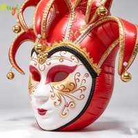 Masque de bouffon gonflable géant, masque de clown gonflable personnalisé en PVC, accessoire publicitaire pour événement de carnaval, marketing de marque, décoration