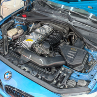 Prise d'air froid en Fiber de carbone sèche EDDY avec tuyau en Fiber de carbone pour BMW M2 M240i F87 N55 3.0T boîte à air en carbone