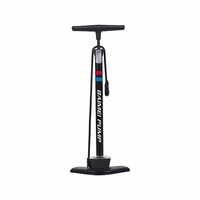 Pompe à main de vélo Portable vtt pompe à vélo en aluminium à valve presta schrader avec manomètre