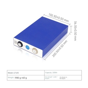 Batería prismática de estado sólido personalizada LF105-3.2V/105Ah LiFePO4 de alta capacidad para electrodomésticos, 5000 ciclos de vida útil, -20C 45C - Product Image 4