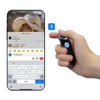 Souris Air sans fil BT 5.3 pour iPhone, Android, iPad, ordinateur portable, télécommande avec pointeur laser pour TikTok, caméra, présentation, e-book