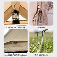 Tente de camping gonflable de luxe Oxford imperméable, quatre saisons, grand espace, ouverture automatique rapide, pompe portable, une chambre
