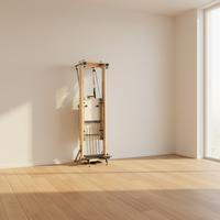 Ventes directes usine : Reformer Pilates en bois d'érable de qualité supérieure, réglable en hauteur, pour la santé corporelle et les exercices, gain de place