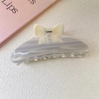 Pince à cheveux artisanale en acétate, style minimaliste coréen JingLan, avec nœud dégradé, 11 cm, personnalisable en gros, emballage haut de gamme sur mesure pour