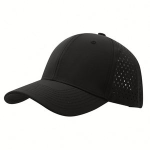 Wholesale High Quality Custom Logo Laser Golf Cap <b>Waterproof</b> Perforated <b>Hat</b> Custom PVC LOGO <b>Waterproof</b> Baseball Cap - Product Image 2