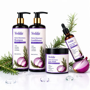 Set de Champú y Acondicionador Natural de Cebolla y Romero con <span class=keywords><strong>Biotina</strong></span>, Aceite Capilar para el Crecimiento del Cabello, Vegano, Sin Sulfatos, Tratamiento Capilar de Marca Privada - Product Image 1
