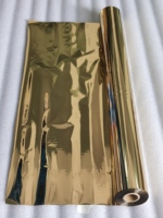 Fabricant de feuille d'aluminium, rouleaux de feuille d'or Offre Spéciale Double face, feuille d'estampage à chaud en or léger pour le plastique
