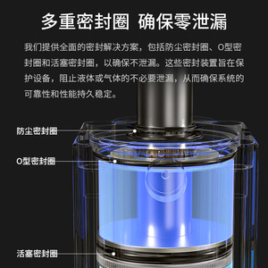 Cilindro Neumático de Doble Acción para Maquinaria de Carpintería SDA40X5-B/SDA50X5 con Rosca Externa M10X1.5 JKD Sande - Product Image 5