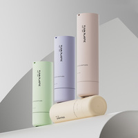 Flacon pompe cosmétique rechargeable en plastique écologique 30ml 50ml, emballage airless pour soins de la peau, logo personnalisé, remplaçable