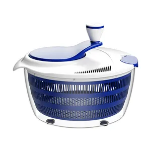 Hot Selling Multifunction Fruit Vegetable Washer Dryer Basket Plastic Manual Salad Spinner