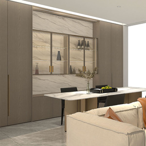 Meubles de salon écologiques Ensemble de meubles pour verres à vin <span class=keywords><strong>Bois</strong></span> <span class=keywords><strong>OSB</strong></span> Armoire à vin moderne - Product Image 5