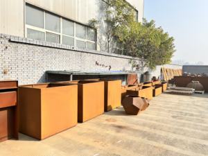 Decorations Giant <b>Rectangular</b> Steel Rustic Eco-Friendly Home & Garden <b>Planter</b> Pots - Product Image 3