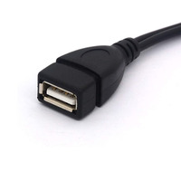 Micro USB OTG Splitter Kabel, USB 2.0 Female Ke USB Mikro Male dan Micro 5 Pin Perempuan Adaptor Host Converter Kabel
