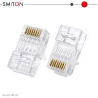 Connecteur RJ45 traversant UTP CAT6A 8P8C, câble Ethernet Cat6A, prise modulaire
