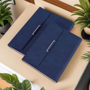 High Quality A5 PU Leather Hardcover <b>Notebook</b> 6 Ring <b>Binder</b> Daily Weekly Planner with PVC & Paper Pages Personalized Gift Idea - Product Image 3