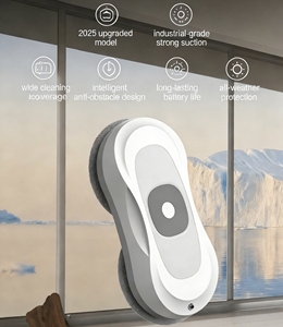 Robot Nettoyeur de Vitres Électrique Léger pour Fenêtres et Miroirs de Salle de Bain, Nettoyage en Profondeur Sans Traces, Protection Contre les Chutes - Product Image 2