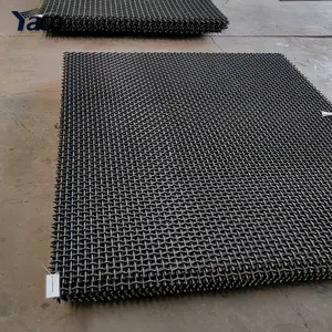 65Mn crusher stone mesh Sand gravel quarry square mesh Aggregate vibrating sieving screen mesh