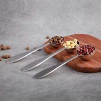 Lot de cuillères doseuses personnalisées en acier inoxydable 304 pour thé, café, matcha, pâtisserie, lait et poudre de fruits