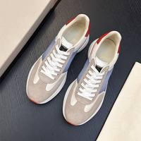 Chaussures de skate décontractées pour hommes, style italien, artisanat original, en cuir véritable, à lacets, baskets plates pour tous les jours, toutes saisons