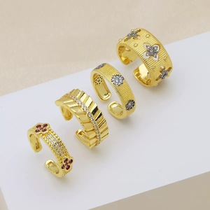 Anello BD-D1139 Bicolore Placcato Vintage con Zirconia Cubica e Strass, Gioiello Punk - Product Image 2