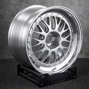 Jantes forgées E88 en 3 parties pour M3 F30 F80 F82 G30 G31 G05 M5 F90 5X120, 17 <span class=keywords><strong>18</strong></span> <span class=keywords><strong>pouces</strong></span>, centre argenté personnalisé, jantes en alliage pour voiture - Product Image 3