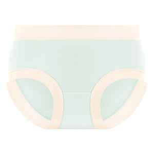 Culottes quotidiennes sans coutures respirantes en modal effet push-up 40S taille mi-haute color block pour filles, support OEM - Product Image 4