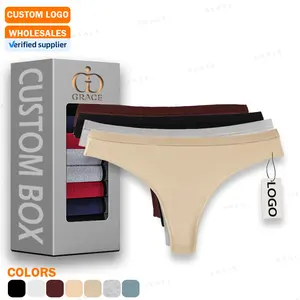 Bán Sỉ Thấp Eo Châu Âu Chải Kỹ Cotton Nhà Máy Thiết Kế Bộ Bikini Phụ Nữ Cổ Điển Thongs Quần Lót Đồ Lót