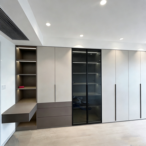 Armoire à portes vitrées personnalisable, réglable et amovible, avec aménagement <span class=keywords><strong>d</strong></span>'espace flexible et <span class=keywords><strong>bureau</strong></span> <span class=keywords><strong>d</strong></span>'<span class=keywords><strong>angle</strong></span> - Product Image 5