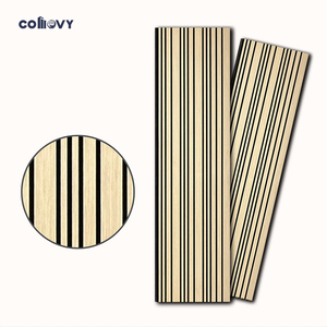 Comovy Factory Custom Akoestische Panelen <span class=keywords><strong>Woodupp</strong></span> Fibro Aku Panel Panneau mural en bois à latte d'absorption acoustique Akupanels - Product Image 3
