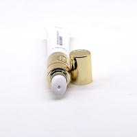 Tube cosmétique blanc 10ml 15ml 20ml, nouveau design, capteur de vibration, crème pour les yeux, masque facial, emballage plastique, applicateur en céramique