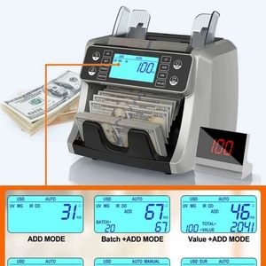 Compteur de devises vertical Chuanwei 160, compteur de <span class=keywords><strong>dollars</strong></span> américains, d'<span class=keywords><strong>euros</strong></span> et de devises étrangères, compteur de devises vertical compact - Product Image 3