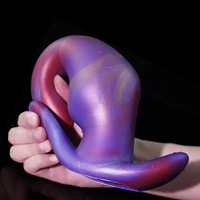 Nouveau Plug Anal en Silicone Liquide Coloré, Design Ancre de Bateau, Jouet de Masturbation, Dildo Réaliste, Accessoire Sexuel SM