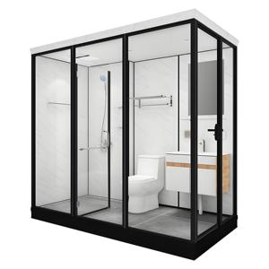 Luxury Hotel Bathroom Prefab Unit <strong>Sliding</strong> Folding Prefabricated Modular <strong>Pod</strong> Shower Enclosures Steam Rooms for Walk-in Japanese - Product Image 3