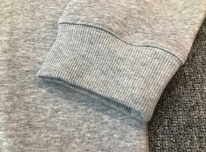 Sweat-shirt à capuche d'hiver gris en polyester/coton imprimé, coupe-vent, écologique, surdimensionné, veste de sport personnalisée - Product Image 6